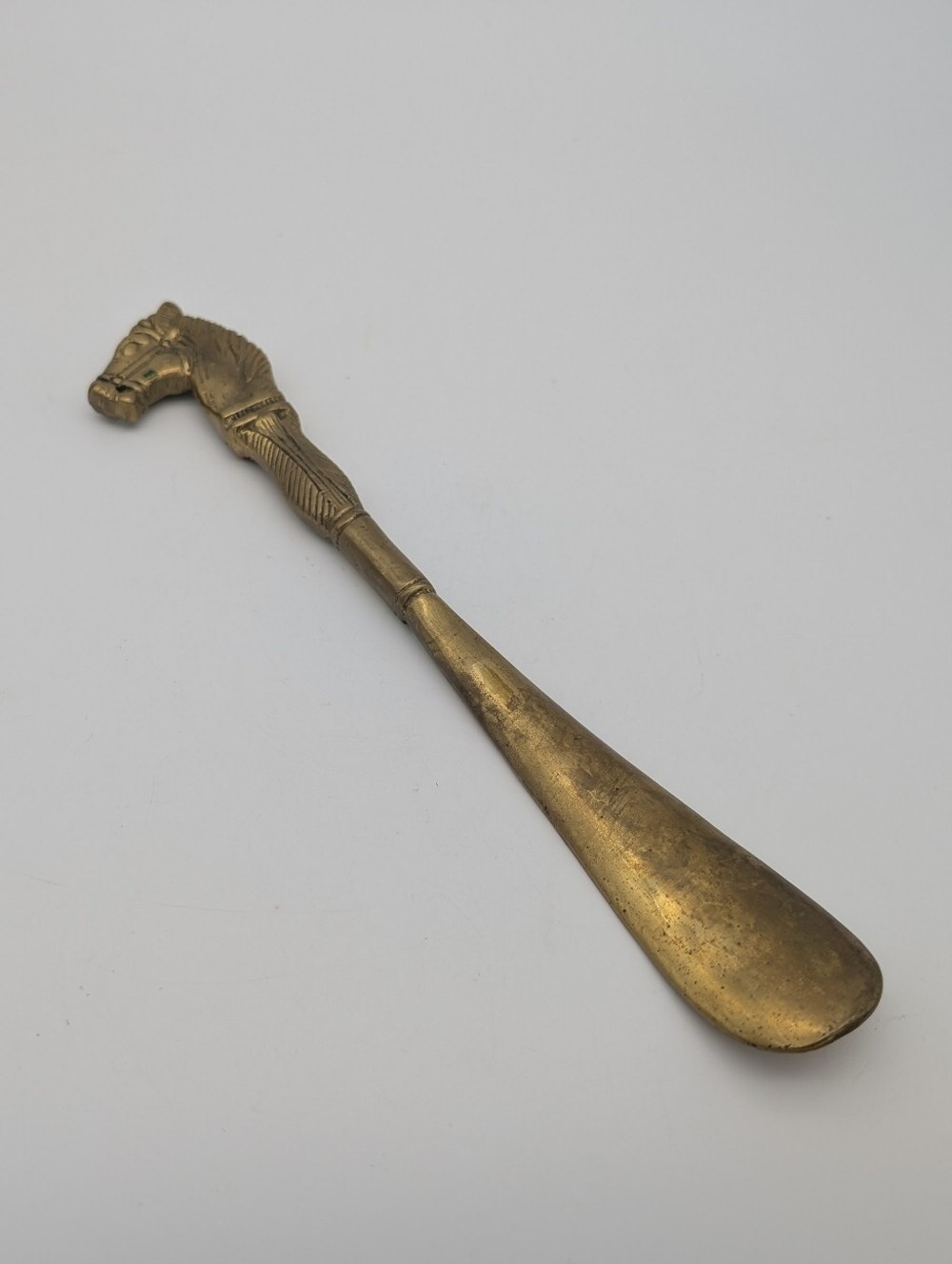 Vintage Brass Horse Head Shoe Horn